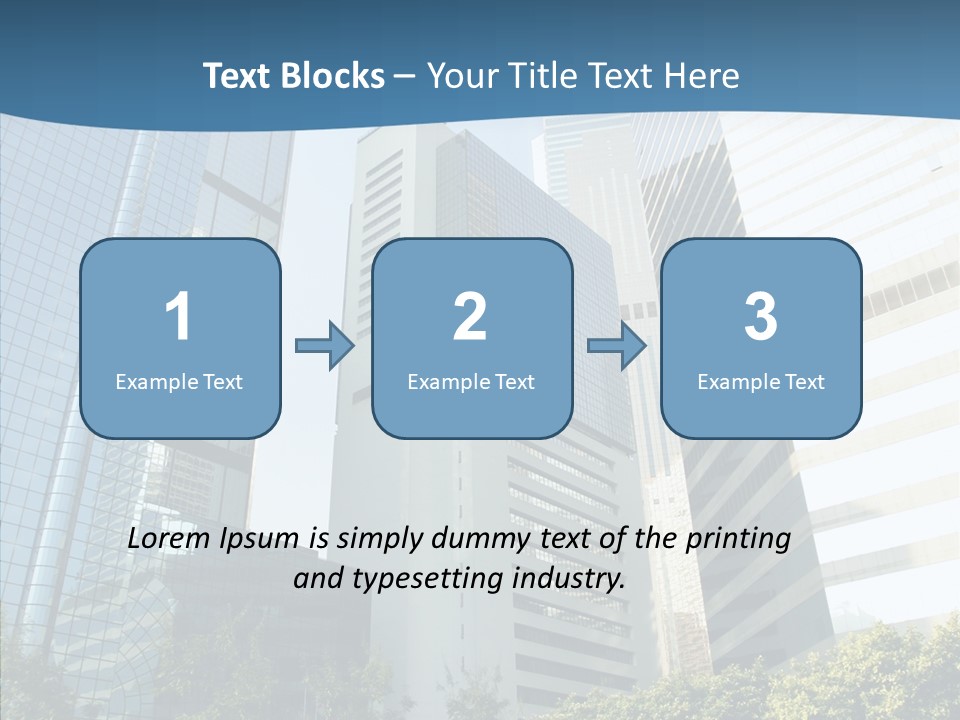 District Megapolis Skyscraper PowerPoint Template