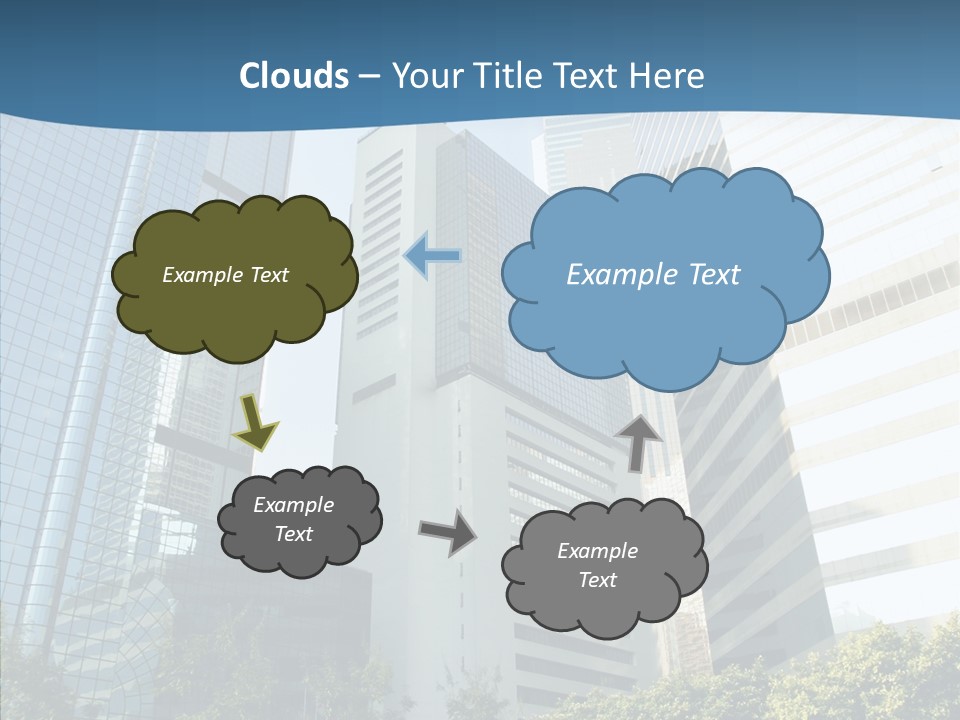 District Megapolis Skyscraper PowerPoint Template