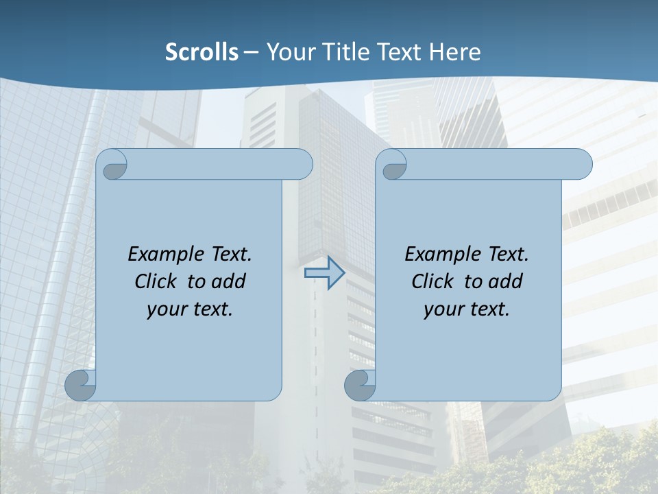 District Megapolis Skyscraper PowerPoint Template