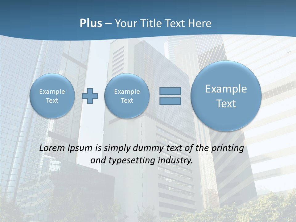 District Megapolis Skyscraper PowerPoint Template