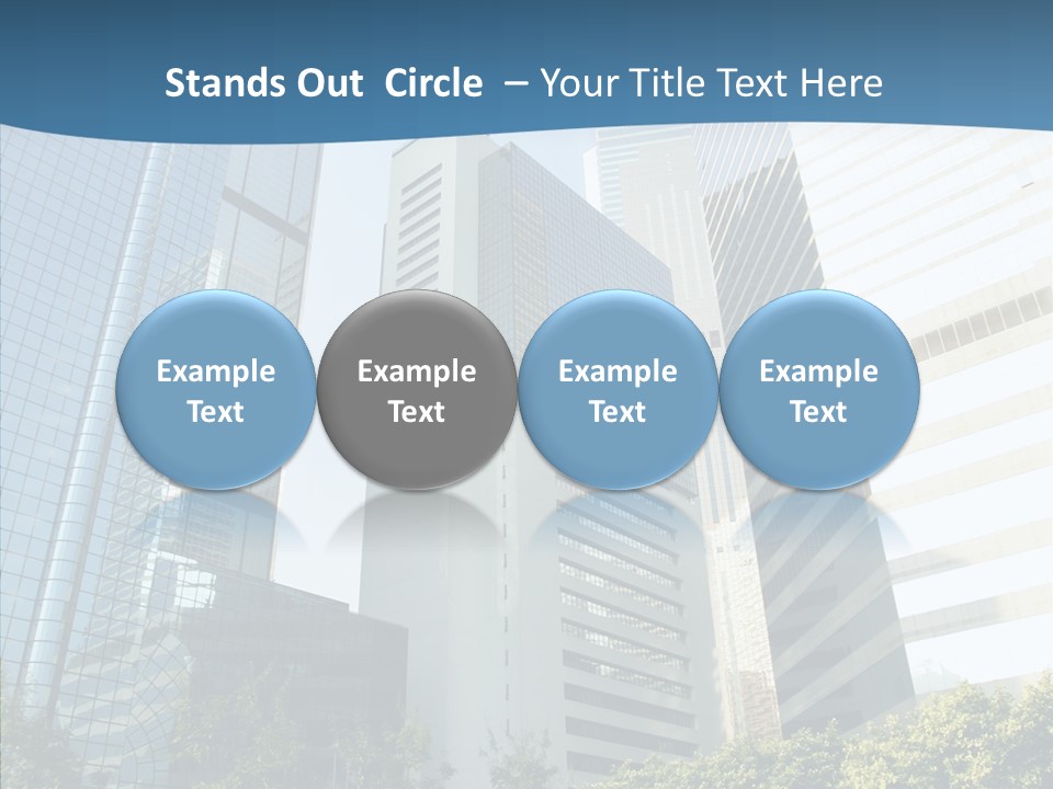 District Megapolis Skyscraper PowerPoint Template