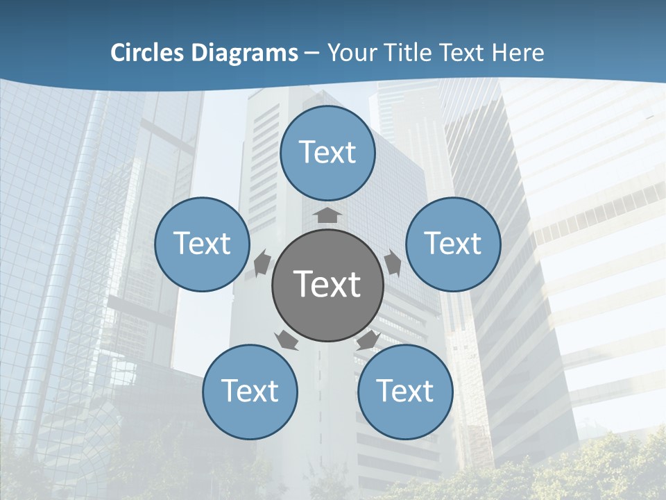 District Megapolis Skyscraper PowerPoint Template