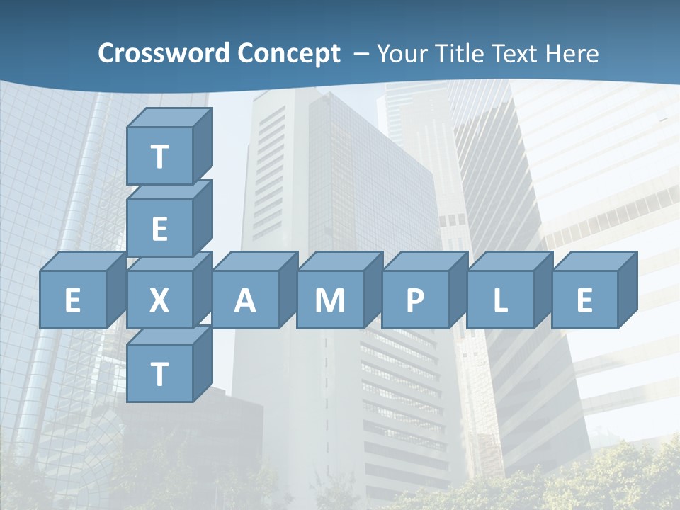 District Megapolis Skyscraper PowerPoint Template