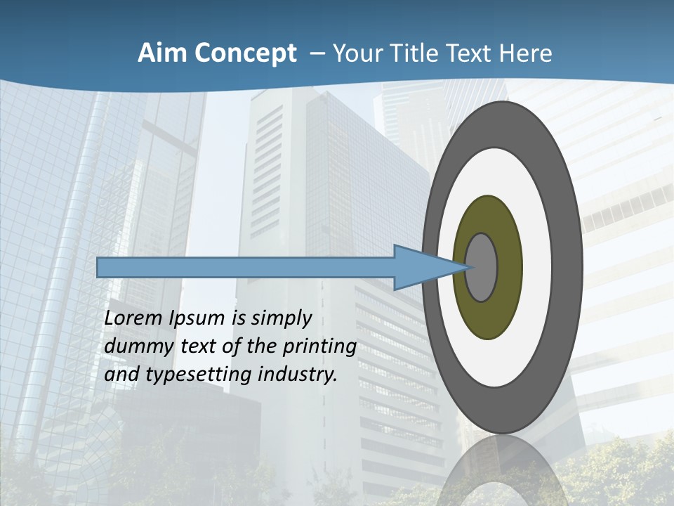 District Megapolis Skyscraper PowerPoint Template