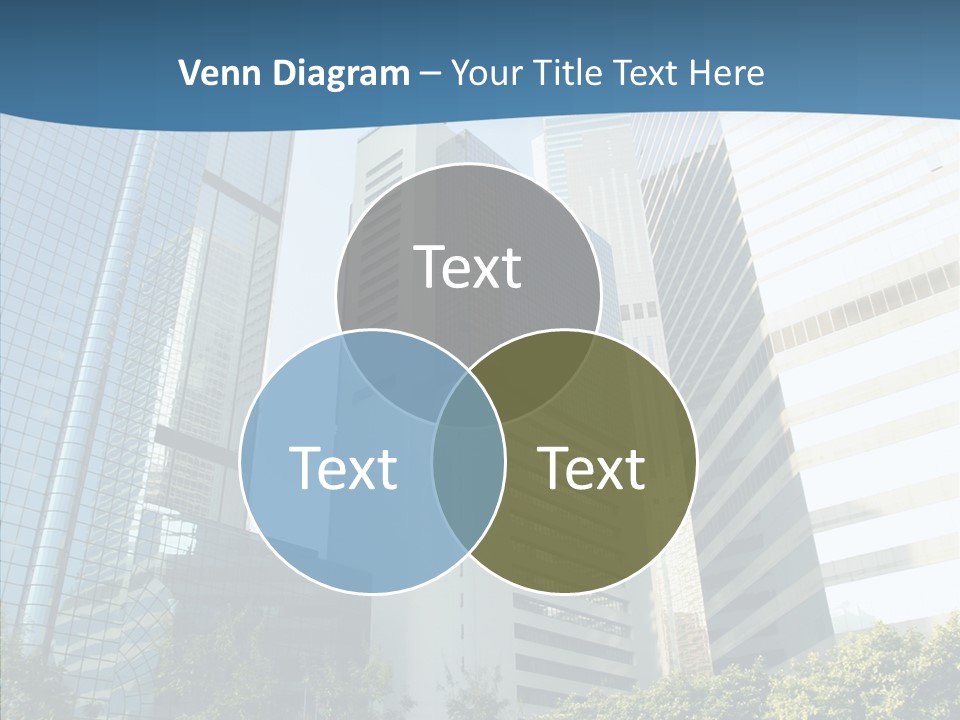 District Megapolis Skyscraper PowerPoint Template