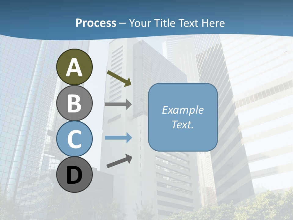District Megapolis Skyscraper PowerPoint Template