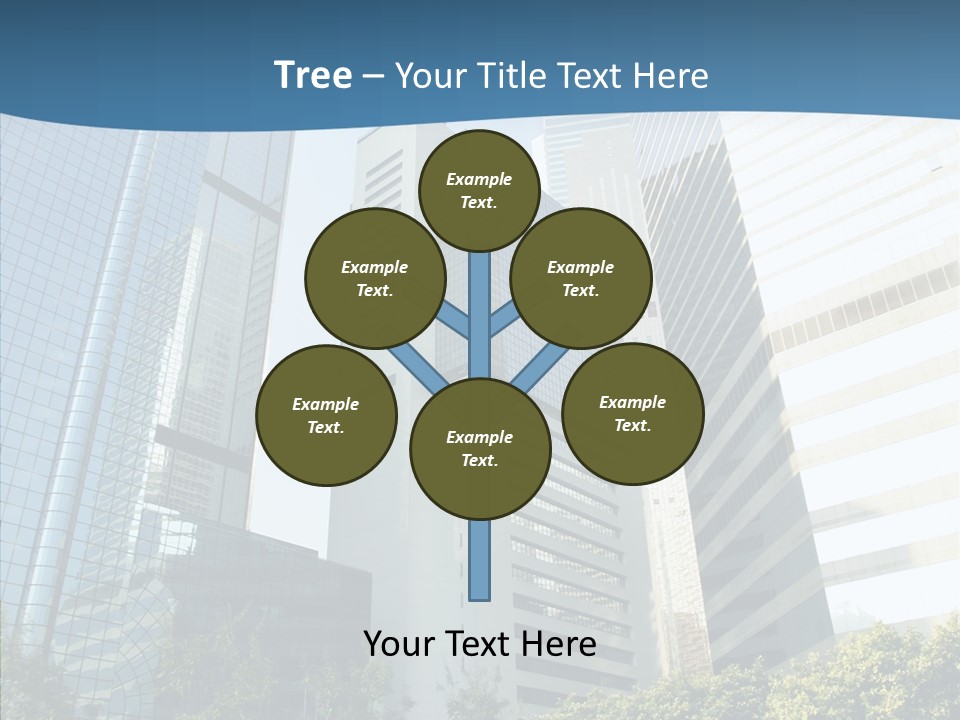 District Megapolis Skyscraper PowerPoint Template