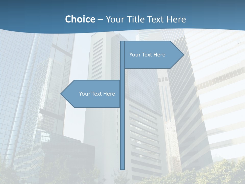 District Megapolis Skyscraper PowerPoint Template