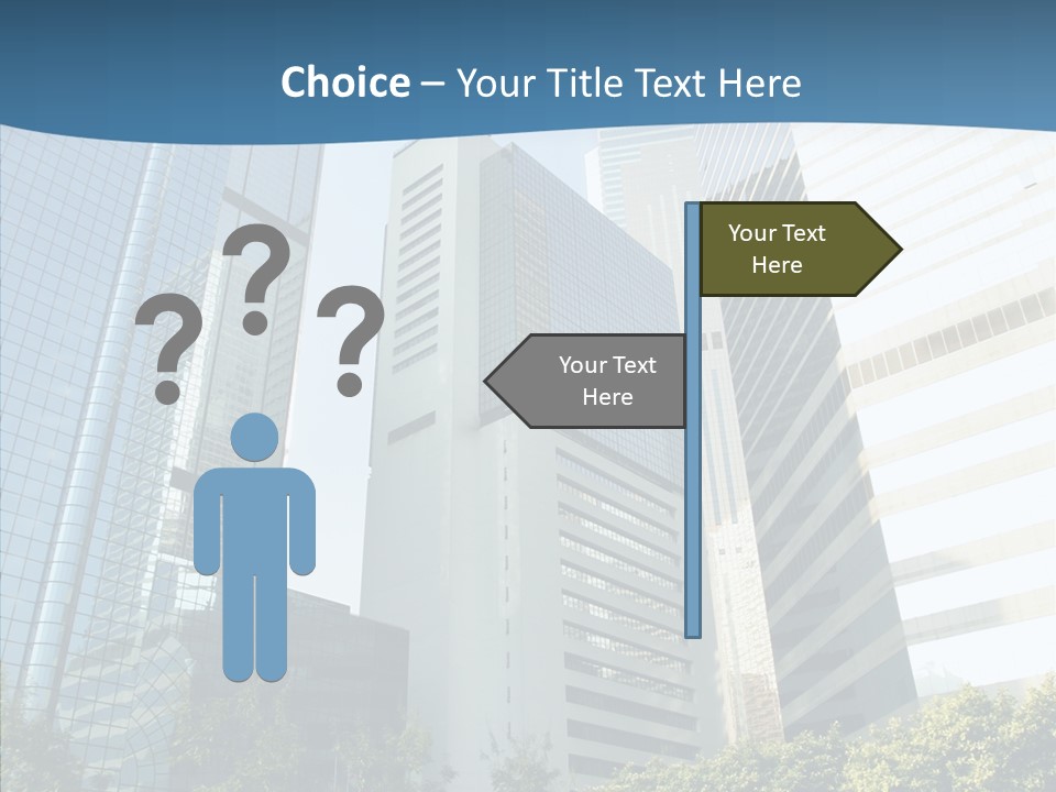 District Megapolis Skyscraper PowerPoint Template