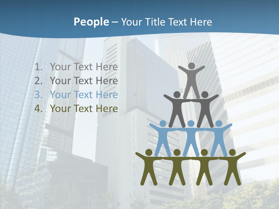 District Megapolis Skyscraper PowerPoint Template