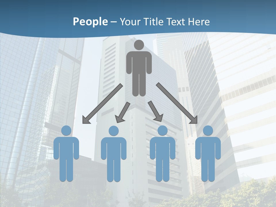 District Megapolis Skyscraper PowerPoint Template