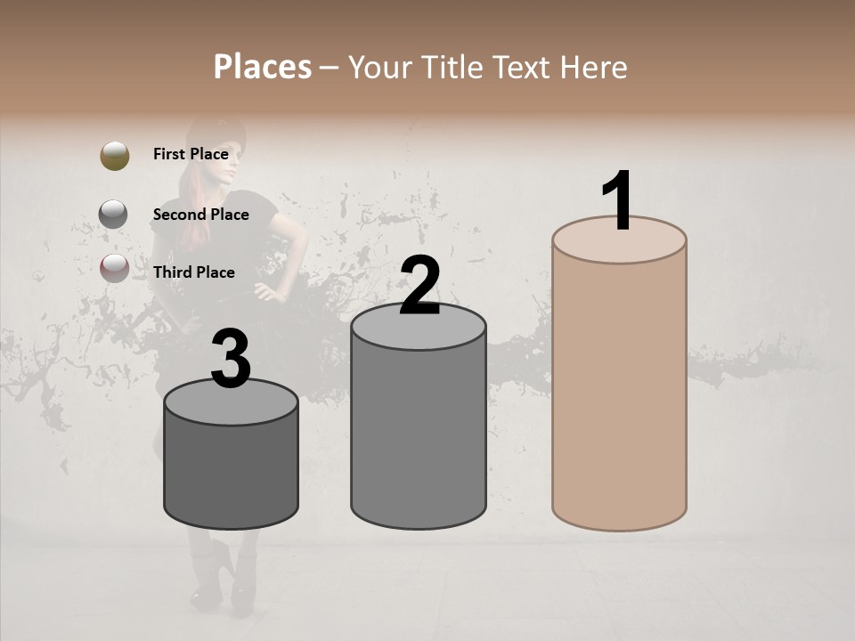 Heels Digit Girl PowerPoint Template