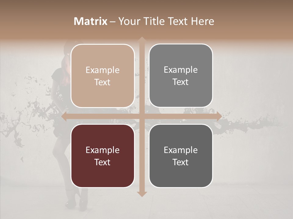 Heels Digit Girl PowerPoint Template