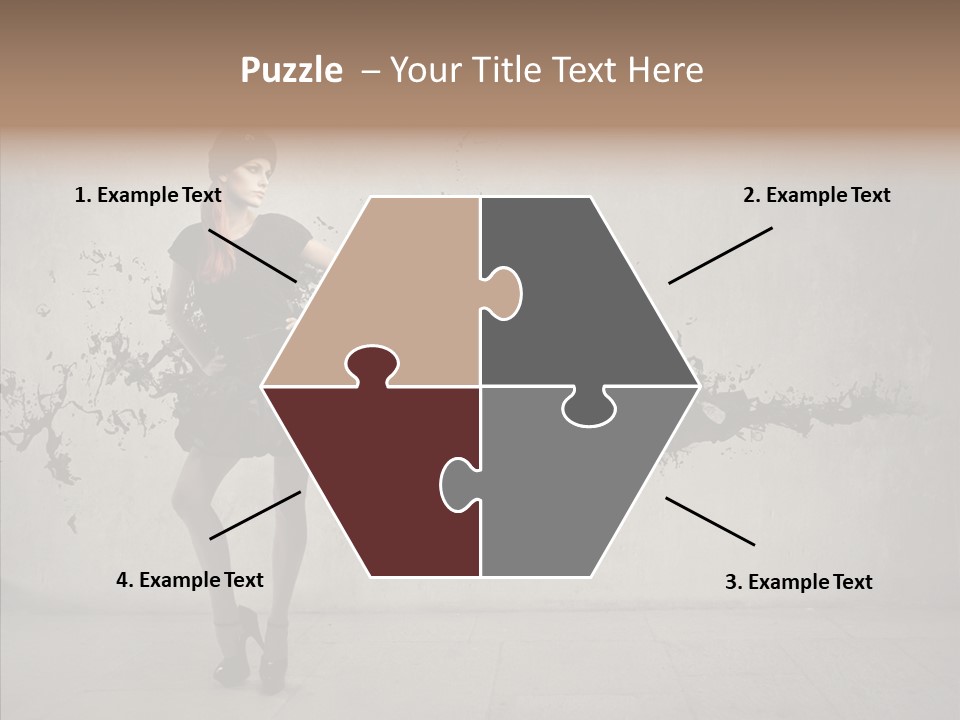 Heels Digit Girl PowerPoint Template