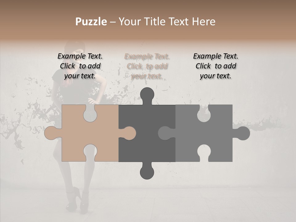 Heels Digit Girl PowerPoint Template