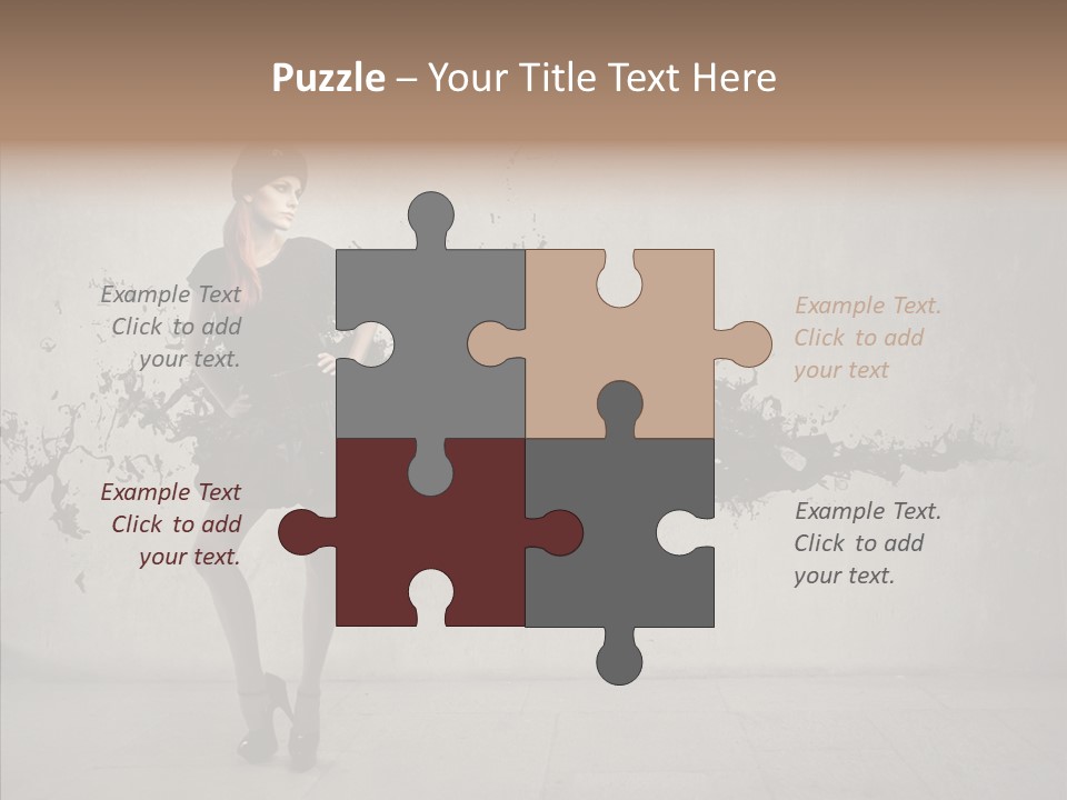Heels Digit Girl PowerPoint Template