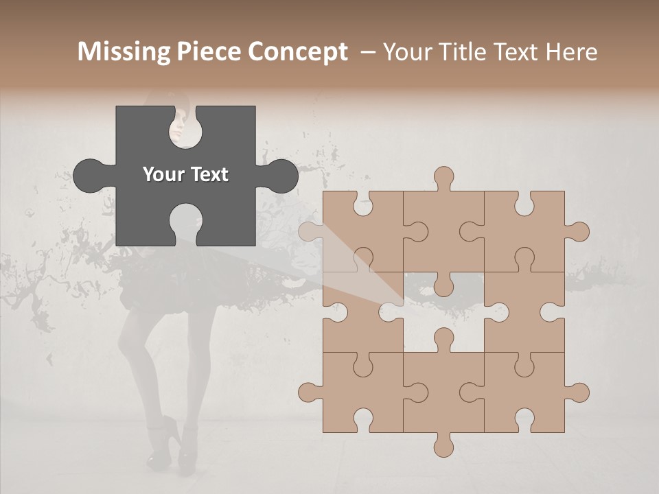 Heels Digit Girl PowerPoint Template