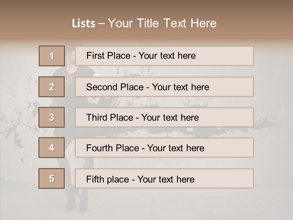 Heels Digit Girl PowerPoint Template