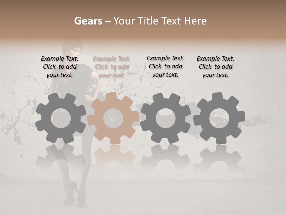 Heels Digit Girl PowerPoint Template