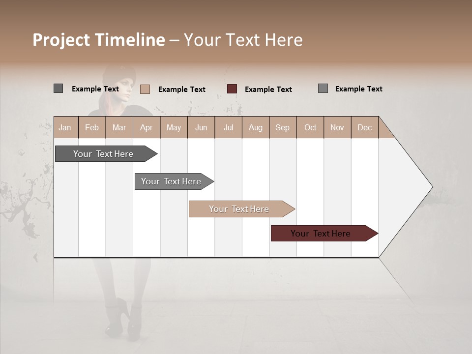 Heels Digit Girl PowerPoint Template