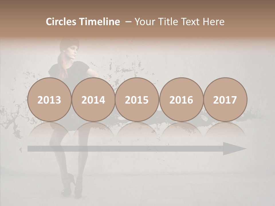 Heels Digit Girl PowerPoint Template