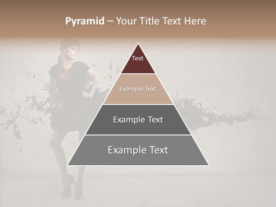 Heels Digit Girl PowerPoint Template