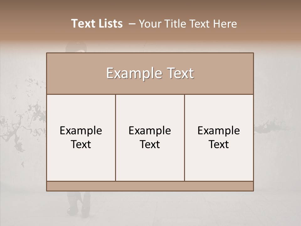 Heels Digit Girl PowerPoint Template