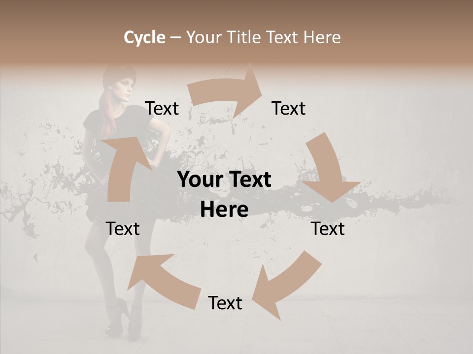 Heels Digit Girl PowerPoint Template