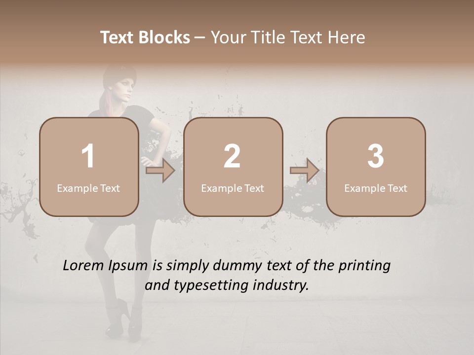 Heels Digit Girl PowerPoint Template