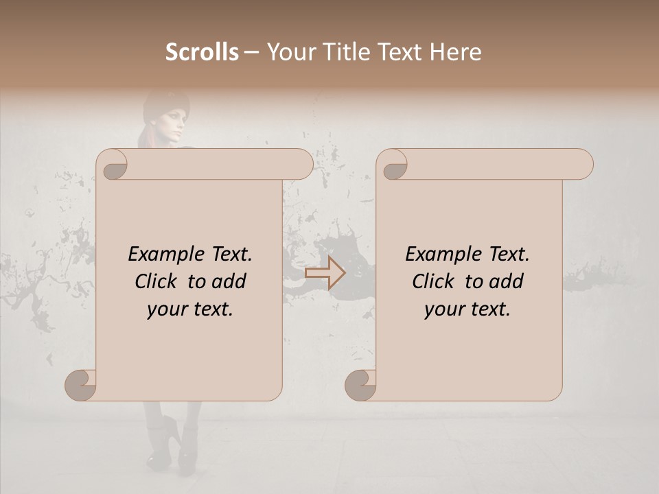 Heels Digit Girl PowerPoint Template