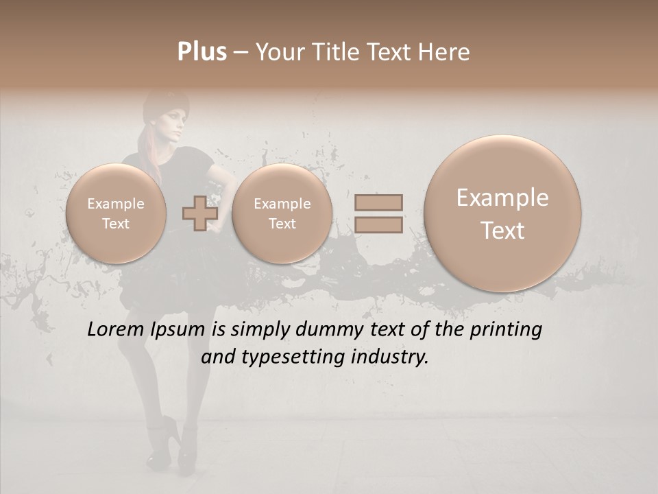 Heels Digit Girl PowerPoint Template