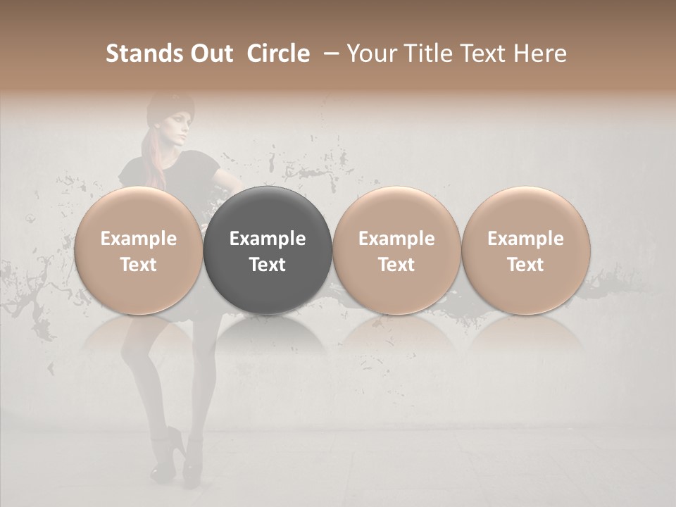 Heels Digit Girl PowerPoint Template