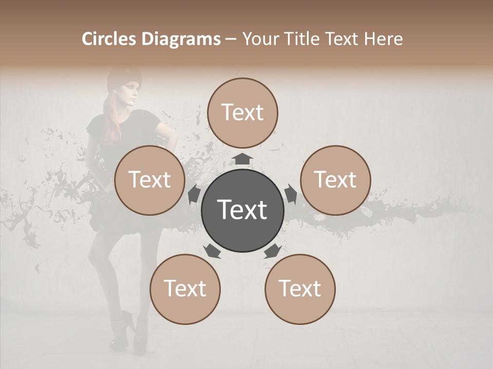 Heels Digit Girl PowerPoint Template