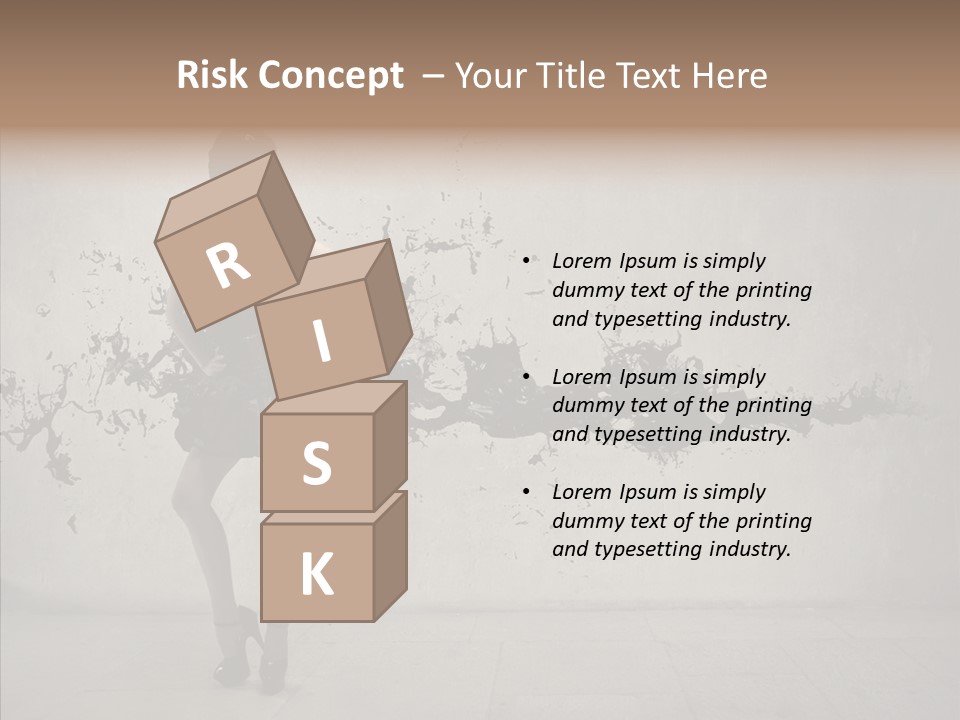 Heels Digit Girl PowerPoint Template