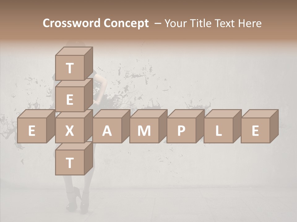 Heels Digit Girl PowerPoint Template