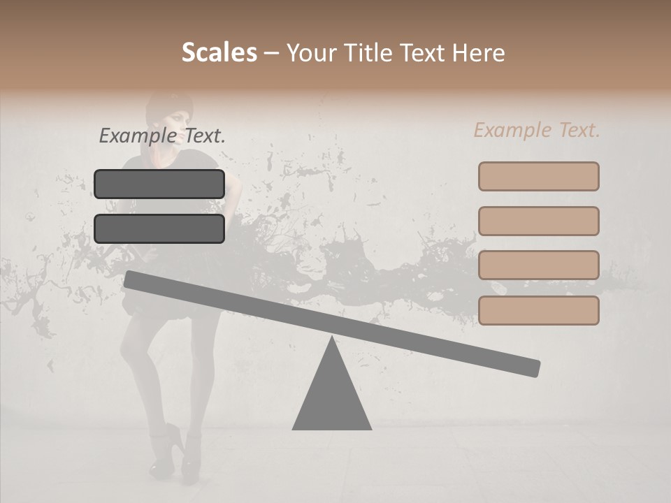 Heels Digit Girl PowerPoint Template