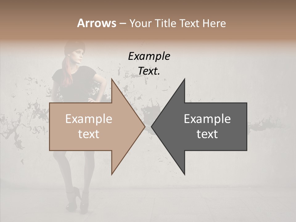 Heels Digit Girl PowerPoint Template