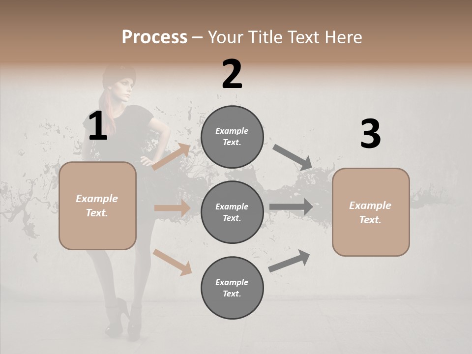 Heels Digit Girl PowerPoint Template