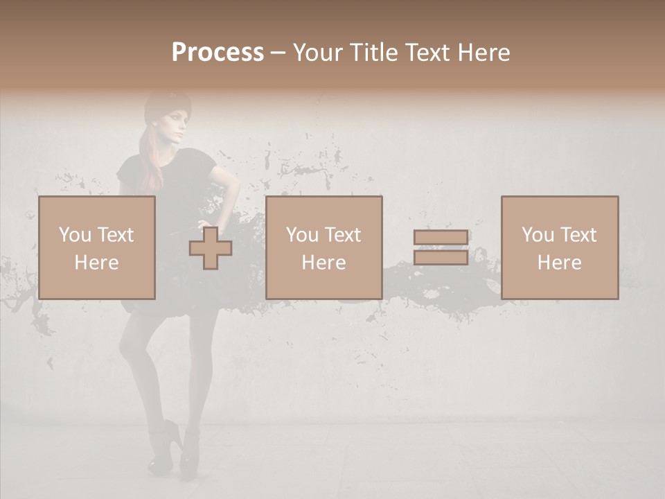 Heels Digit Girl PowerPoint Template