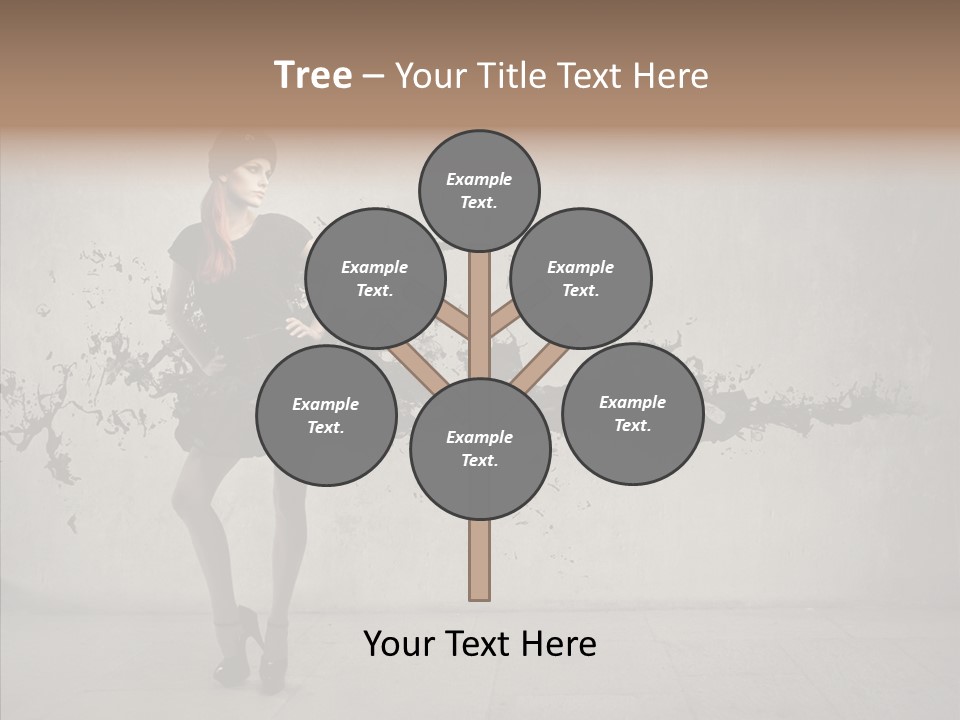 Heels Digit Girl PowerPoint Template