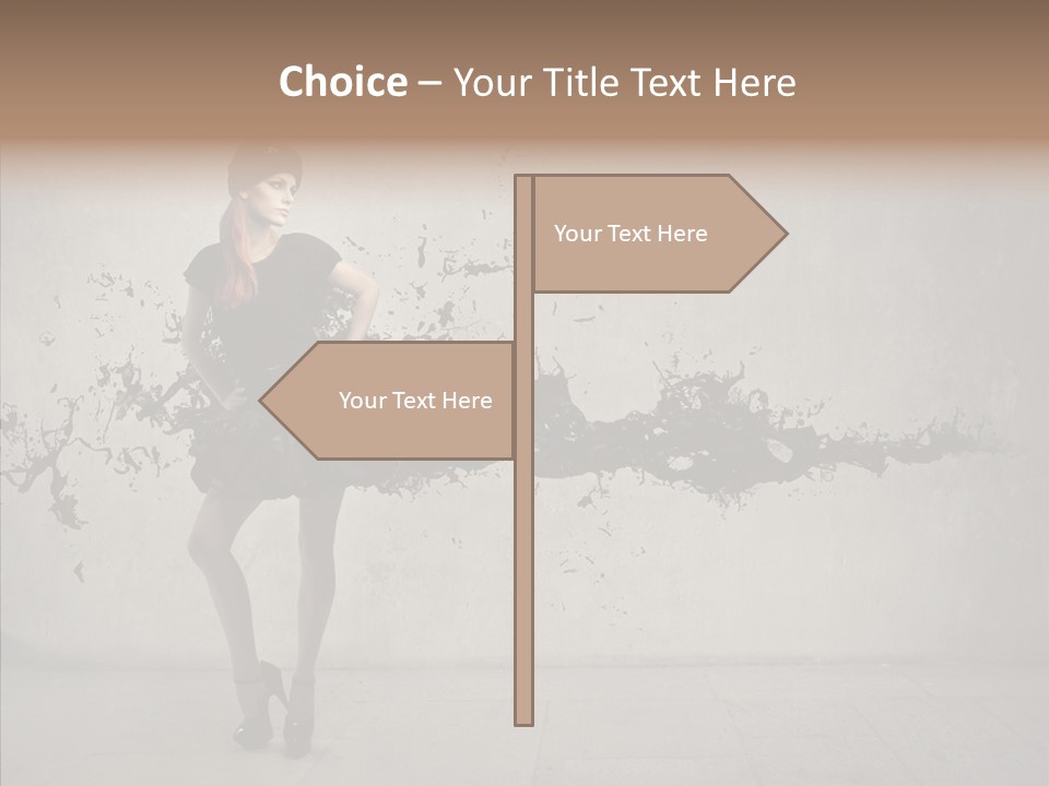 Heels Digit Girl PowerPoint Template