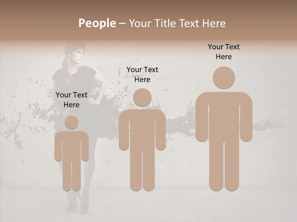 Heels Digit Girl PowerPoint Template