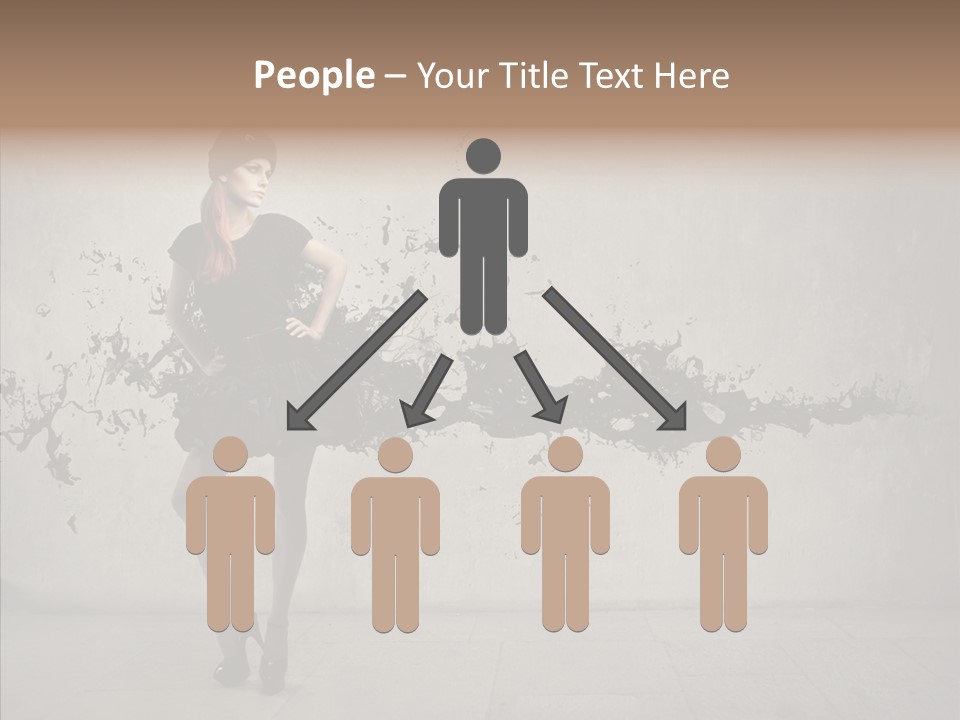 Heels Digit Girl PowerPoint Template