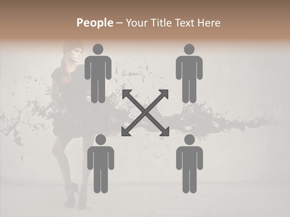 Heels Digit Girl PowerPoint Template