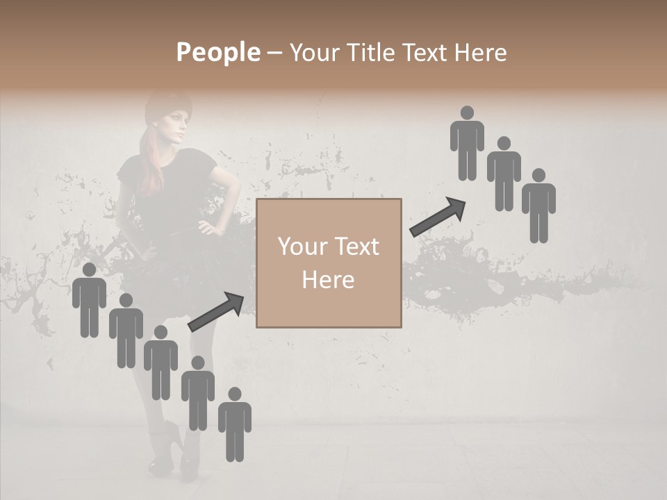 Heels Digit Girl PowerPoint Template