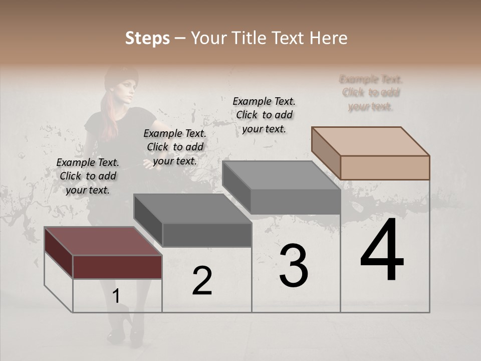 Heels Digit Girl PowerPoint Template