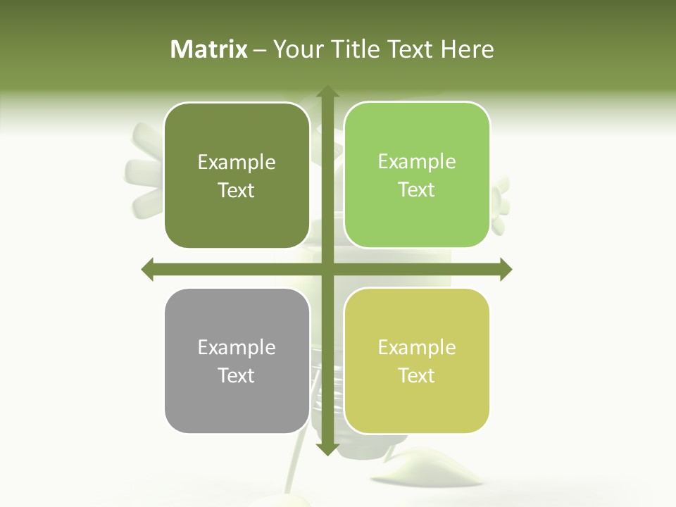 Background Lightbulb Solutions PowerPoint Template