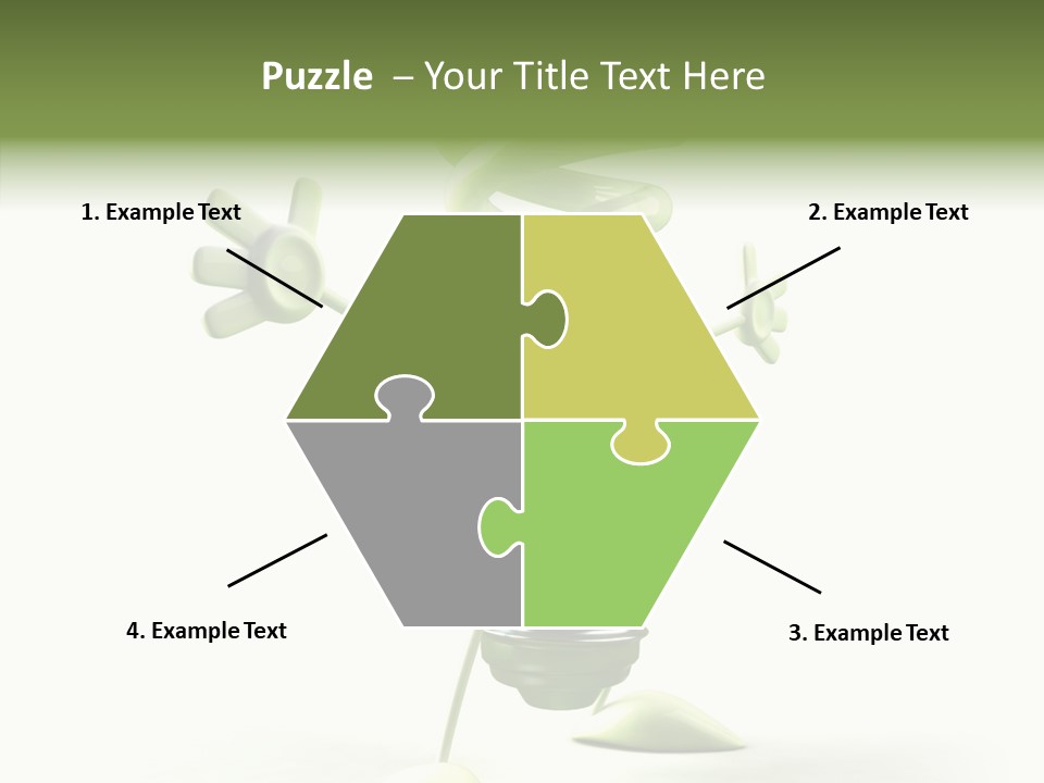 Background Lightbulb Solutions PowerPoint Template