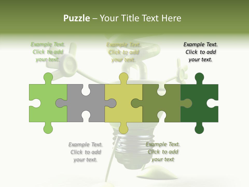 Background Lightbulb Solutions PowerPoint Template