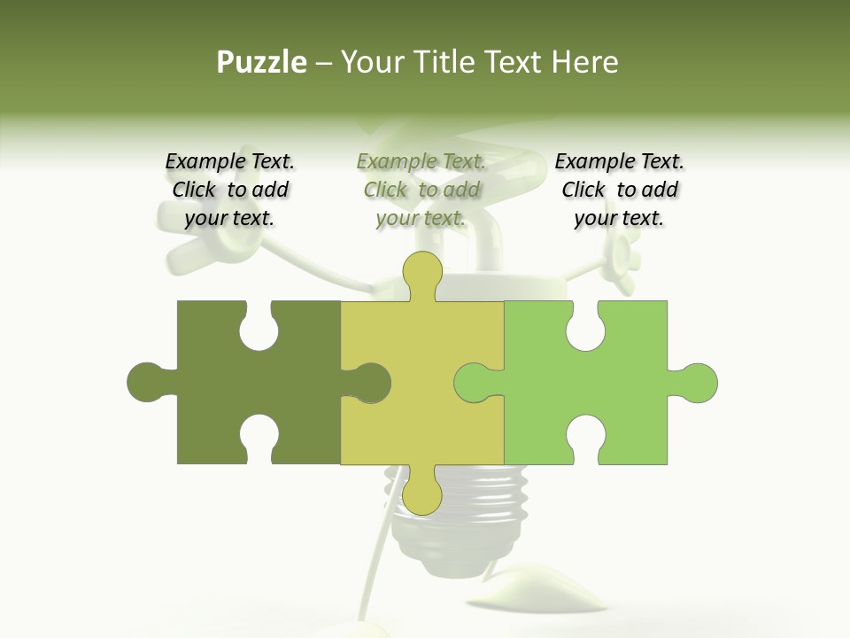 Background Lightbulb Solutions PowerPoint Template